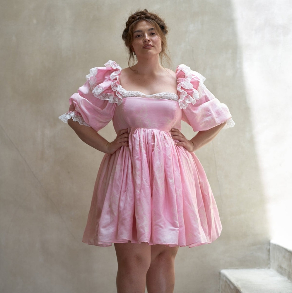 Selkie Organdy Luau Organdy Sugarfrill dress